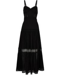 Charo Ruiz - Giogia Lace-trimmed Cotton-blend Maxi Dress - Lyst