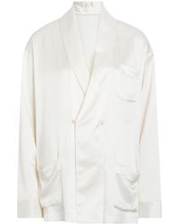 Delos - Gilbert Double-Breasted Silk Jacket - Lyst