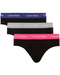 Calvin Klein - Logo Stretch-Cotton Briefs - Lyst
