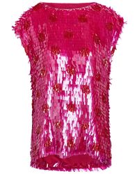 Dries Van Noten - Cuzco Sequin-Embellished Silk Top - Lyst