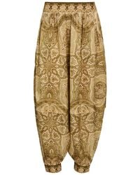 Zimmermann - Luna Paisley-Print Silk Trousers - Lyst