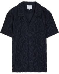 Raith - Fausto Flocked-Pattern Terry Shirt - Lyst