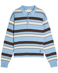 JW Anderson - Striped Knit Polo Shirt - Lyst