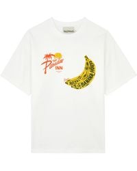 ALÉMAIS - Banana Printed Cotton T-Shirt - Lyst