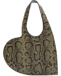 Coperni - Heart Mini Python-Effect Leather Tote - Lyst