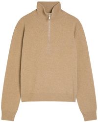 Rohe - Half-Zip Wool-Blend Jumper - Lyst