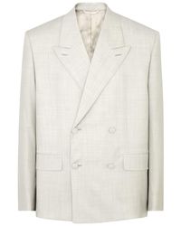 Givenchy - Double-Breasted Wool Blazer - Lyst