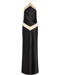 Reformation - Jillian Panelled Silk Maxi Dress - Lyst