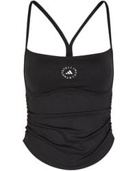 Stella McCartney - Adidas X Studio Logo-Print Stretch-Jersey Tank Top - Lyst