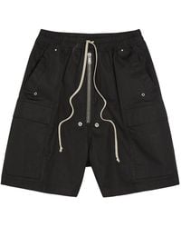 Rick Owens - Cargobela Stretch-Cotton Cargo Shorts - Lyst