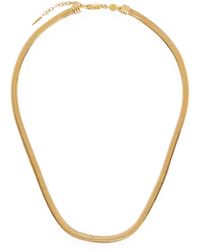 Missoma - Flat 18kt Vermeil Snake Chain Necklace - Lyst