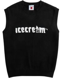 ICECREAM - Logo-Intarsia Knitted Cotton Vest - Lyst