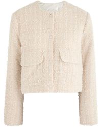 Moncler - Dauphin Logo Tweed And Shell Jacket - Lyst