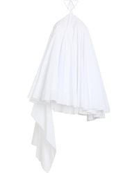 Jacquemus - La Triangle Courte Asymmetric Cotton-Blend Mini Dress - Lyst