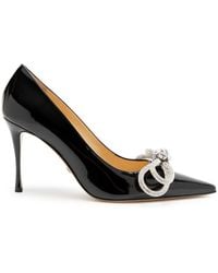 Mach & Mach - Double Bow 95 Patent Leather Pumps - Lyst