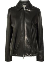 KHAITE - Jackson Leather Jacket - Lyst