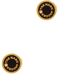 Marc Jacobs - The Medallion Gold-tone Stud Earrings - Lyst