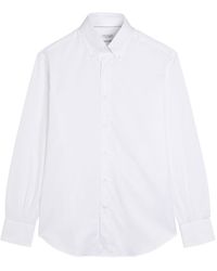 Brunello Cucinelli - Cotton-Poplin Shirt - Lyst