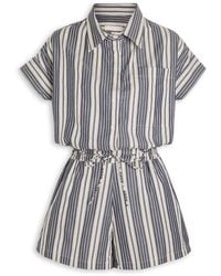Faithfull the Brand - Cyrene Striped Cotton Playsuit - Lyst
