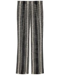 Missoni - Striped Slim-Leg Open-Knit Beach Trousers - Lyst