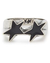 Twojeys - Icon Enamelled Sterling-Plated Ring - Lyst