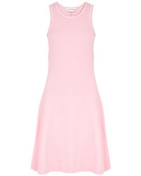 Victoria Beckham - Bouclé Cotton-Blend Mini Dress - Lyst