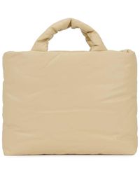 Kassl Pillow Small Sand Coated Shoulder Bag - Natural