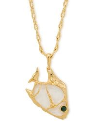 Alexis - Angelfish 14Kt-Plated Necklace - Lyst