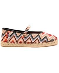 Missoni - Lola Suede Espadrille Flats - Lyst