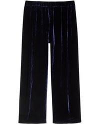 Eileen Fisher - Straight-Leg Velvet Trousers - Lyst