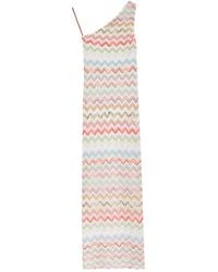 Missoni - Zig-Zag Intarsia Fine Knit Midi Dress - Lyst