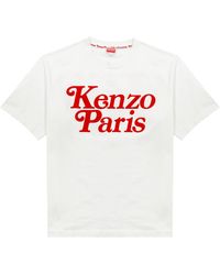 KENZO - Verdy Logo-flocked Cotton T-shirt - Lyst