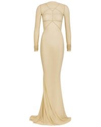 Rick Owens - Temple Panelled Stretch-Tulle Gown - Lyst