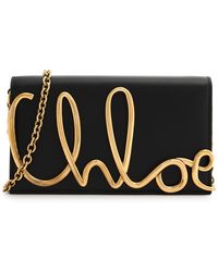Chloé - The Chloé Iconic Logo Leather Cross-Body Bag - Lyst