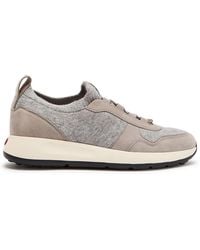 Tod's - Sportiva 79K Panelled Knit Sneakers - Lyst