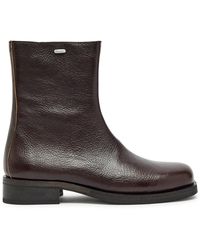 Our Legacy - Camion Grained Leather Ankle Boots - Lyst