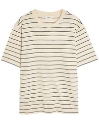NN07 - Pedro Striped-Knit Cotton T-Shirt - Lyst