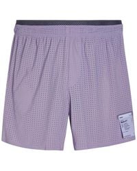 Satisfy - Space-O 5 Perforated Stretch-Jersey Shorts - Lyst