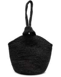 Sensi Studio - Pullthrough Mini Raffia Top Handle Bag - Lyst