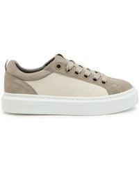 Cleens - Ace Chevron-Knit Suede Sneakers - Lyst