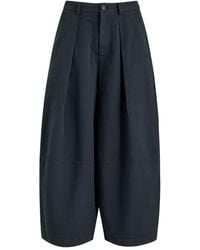 YMC - Deadbeat Barrel-Leg Cotton-Blend Trousers - Lyst