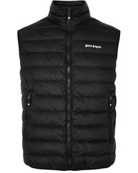 Palm Angels - Logo Quilted Shell Gilet - Lyst