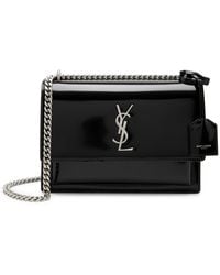 Saint Laurent - Sunset Medium Patent Leather Shoulder Bag - Lyst