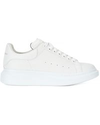 alexander mcqueen larry white leather sneakers