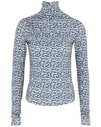 Isabel Marant - Lou Printed Stretch-Jersey Top - Lyst
