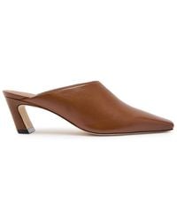 Stuart Weitzman - Stassi 50 Leather Mules - Lyst