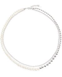 Completedworks - Forgotten Seas Layered Rhodium-plated Necklace - Lyst