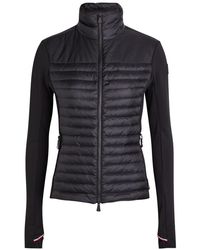 Moncler - Quilted Shell And Jersey Jacket - Lyst