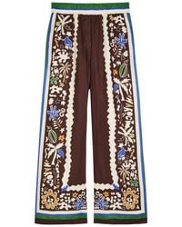 ALÉMAIS - Maroc Printed Wide-Leg Linen Trousers - Lyst