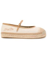 Jimmy Choo - Aciel Canvas Espadrille Flats - Lyst